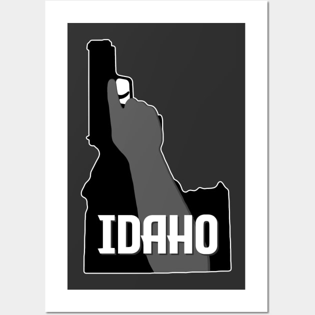 Idaho - Gun Logo Wall Art by blackphantasm